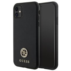 Guess GUHCN61PS4DGPK iPhone 11 | Xr 6.1" czarny|black hardcase Strass Metal Logo hind ja info | Telefoni kaaned, ümbrised | kaup24.ee