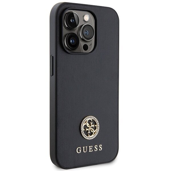 Guess GUHCP13XPS4DGPK iPhone 13 Pro Max 6.7" czarny|black hardcase Strass Metal Logo цена и информация | Telefoni kaaned, ümbrised | kaup24.ee