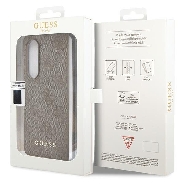 Guess GUHCZFD5GF4GBR F946 Z Fold5 brązowy|brown hardcase 4G Charms Collection hind ja info | Telefoni kaaned, ümbrised | kaup24.ee