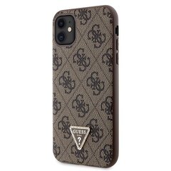 Guess GUHCN61P4TDSCPW iPhone 11 | Xr 6.1" brązowy|brown hardcase Crossbody 4G Metal Logo цена и информация | Чехлы для телефонов | kaup24.ee