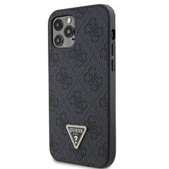 Guess GUHCP12MP4TDSCPK iPhone 12 | 12 Pro 6.1" czarny|black hardcase Crossbody 4G Metal Logo цена и информация | Чехлы для телефонов | kaup24.ee