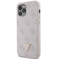 Guess GUHCP12MP4TDSCPP iPhone 12 | 12 Pro 6.1" różowy|pink hardcase Crossbody 4G Metal Logo цена и информация | Чехлы для телефонов | kaup24.ee