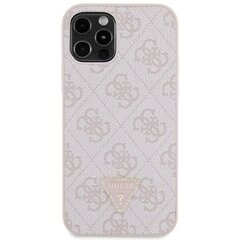 Guess GUHCP12MP4TDSCPP iPhone 12 | 12 Pro 6.1" różowy|pink hardcase Crossbody 4G Metal Logo цена и информация | Чехлы для телефонов | kaup24.ee