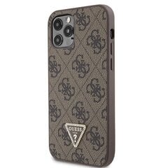 Guess GUHCP12MP4TDSCPW iPhone 12 | 12 Pro 6.1" brązowy|brown hardcase Crossbody 4G Metal Logo цена и информация | Чехлы для телефонов | kaup24.ee