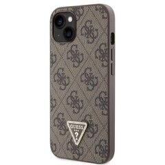 Guess GUHCP13MP4TDSCPW iPhone 13 6.1" brązowy|brown hardcase Crossbody 4G Metal Logo цена и информация | Чехлы для телефонов | kaup24.ee