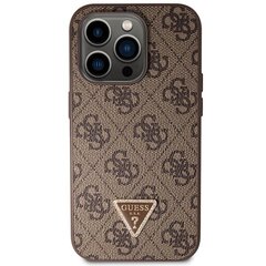 Guess GUHCP14LP4TDSCPW iPhone 14 Pro 6.1" brązowy|brown hardcase Crossbody 4G Metal Logo цена и информация | Чехлы для телефонов | kaup24.ee