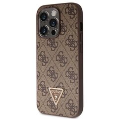 Guess GUHCP14LP4TDSCPW iPhone 14 Pro 6.1" brązowy|brown hardcase Crossbody 4G Metal Logo цена и информация | Чехлы для телефонов | kaup24.ee