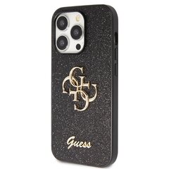 Guess GUHCP14XHG4SGK iPhone 14 Pro Max 6.7" czarny|black hardcase Glitter Script Big 4G цена и информация | Чехлы для телефонов | kaup24.ee