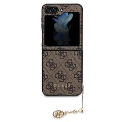 Guess GUHCZF5GF4GBR F731 Z Flip5 brązowy|brown hardcase 4G Charms Collection цена и информация | Guess Мобильные телефоны, Фото и Видео | kaup24.ee