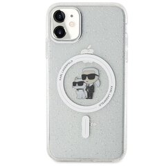 Karl Lagerfeld KLHMN61HGKCNOT iPhone 11 | Xr 6.1" transparent hardcase Karl&Choupette Glitter MagSafe цена и информация | Чехлы для телефонов | kaup24.ee