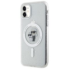 Karl Lagerfeld KLHMN61HGKCNOT iPhone 11 | Xr 6.1" transparent hardcase Karl&Choupette Glitter MagSafe цена и информация | Чехлы для телефонов | kaup24.ee