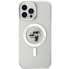 Karl Lagerfeld KLHMP13XHGKCNOT iPhone 13 Pro Max 6.7" transparent hardcase Karl&Choupette Glitter MagSafe цена и информация | Чехлы для телефонов | kaup24.ee