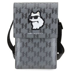 Karl Lagerfeld Torebka KLWBSAKHPCG srebrny|silver Saffiano Monogram Choupette цена и информация | Чехлы для телефонов | kaup24.ee