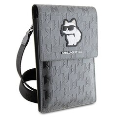 Karl Lagerfeld Torebka KLWBSAKHPCG srebrny|silver Saffiano Monogram Choupette цена и информация | Чехлы для телефонов | kaup24.ee