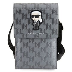 Karl Lagerfeld Torebka KLWBSAKHPKG srebrny|silver Saffiano Monogram Ikonik цена и информация | Чехлы для телефонов | kaup24.ee