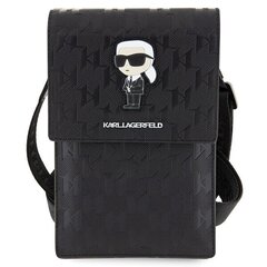 Karl Lagerfeld Torebka KLWBSAKHPKK czarny|black Saffiano Monogram Ikonik цена и информация | Чехлы для телефонов | kaup24.ee