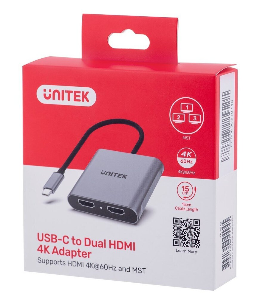 Unitek V1404B цена и информация | USB jagajad, adapterid | kaup24.ee