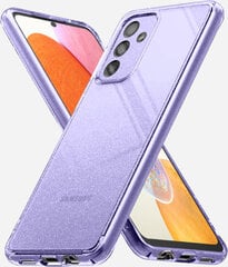 Soundberry Sparkle transparent silicone  Samsung Galaxy A14 4G/A14 5G purple цена и информация | Чехлы для телефонов | kaup24.ee