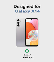 Soundberry Sparkle transparent silicone  Samsung Galaxy A14 4G/A14 5G white цена и информация | Чехлы для телефонов | kaup24.ee