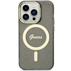 Guess GUHMN61HCMCGK iPhone 11 | Xr 6.1" czarny|black hardcase Glitter Gold MagSafe цена и информация | Чехлы для телефонов | kaup24.ee
