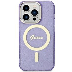 Guess GUHMN61HCMCGU iPhone 11 | Xr 6.1" purpurowy|purple hardcase Glitter Gold MagSafe цена и информация | Чехлы для телефонов | kaup24.ee