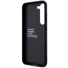 Original Case BMW Leather Stamp Tricolor BMHCS23M22PTDK for Samsung Galaxy S23 Plus Black цена и информация | Чехлы для телефонов | kaup24.ee