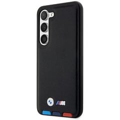 Original Case BMW Leather Textured & Stripe BMHCS23S22RDPK for Samsung Galaxy S23 Black цена и информация | Чехлы для телефонов | kaup24.ee