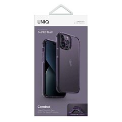 UNIQ etui Combat iPhone 14 Pro 6,1" Magclick Charging czarny|concrete charcoal цена и информация | Чехлы для телефонов | kaup24.ee