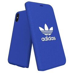 Adidas Booklet Case Canvas iPhone X|Xs blue|niebieski 30279 цена и информация | Чехлы для телефонов | kaup24.ee
