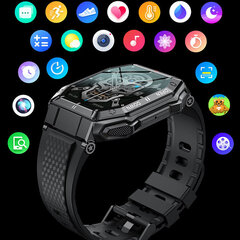 K55 Black цена и информация | Смарт-часы (smartwatch) | kaup24.ee