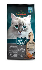 Leonardo Adult Fish & Rice для кошек от 1 года с рыбой 7,5 кг цена и информация | Сухой корм для кошек | kaup24.ee
