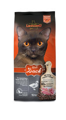 Leonardo Adult Duck & Rice kassidele alates 1 aastast pardilihaga 15 kg цена и информация | Сухой корм для кошек | kaup24.ee
