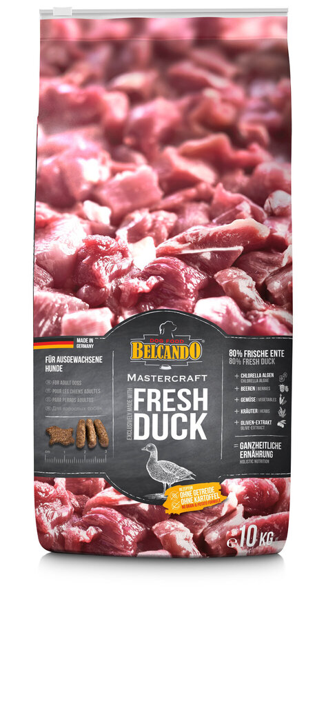 Belcando Mastercraft Fresh Duck täiskasvanud koertele pardifileega 10 kg hind ja info | Kuivtoit koertele | kaup24.ee