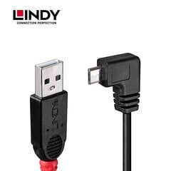 USB 2.0 A/Micro-B 90 Degree 2m, Lindy 31977 цена и информация | Borofone 43757-uniw | kaup24.ee