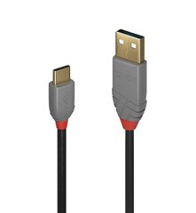 1m USB 2.0  Type C Cable, Anthra Line, 36871 Lindy цена и информация | Borofone 43757-uniw | kaup24.ee