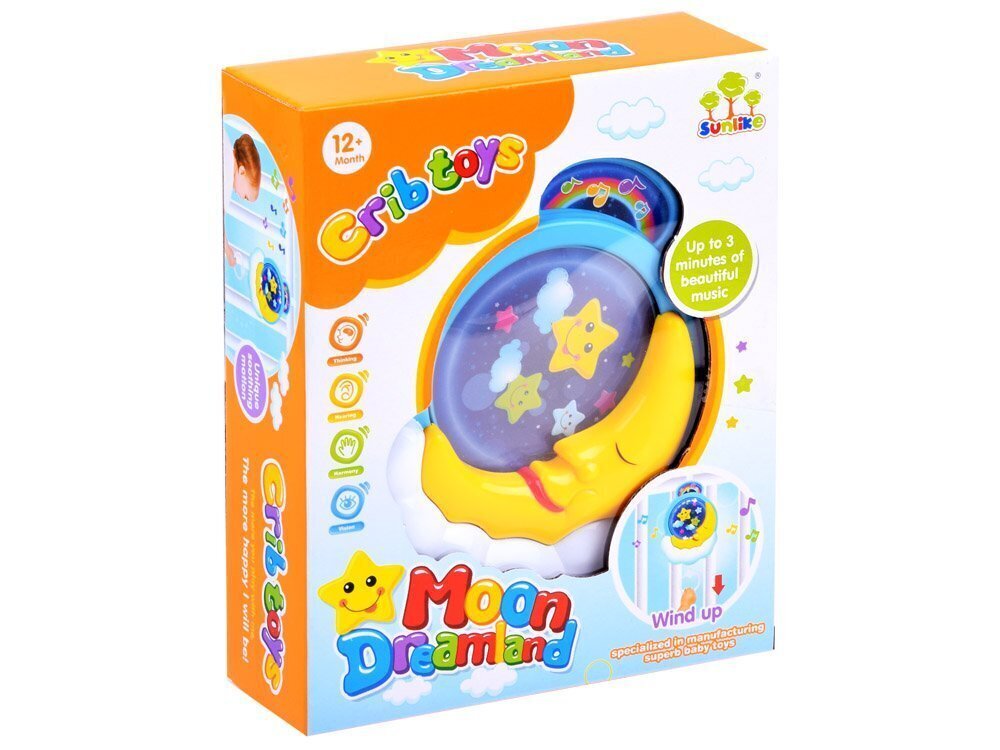Lapsevoodi mänguasjad Moon rippuv muusikaline mänguasi hind ja info | Imikute mänguasjad | kaup24.ee