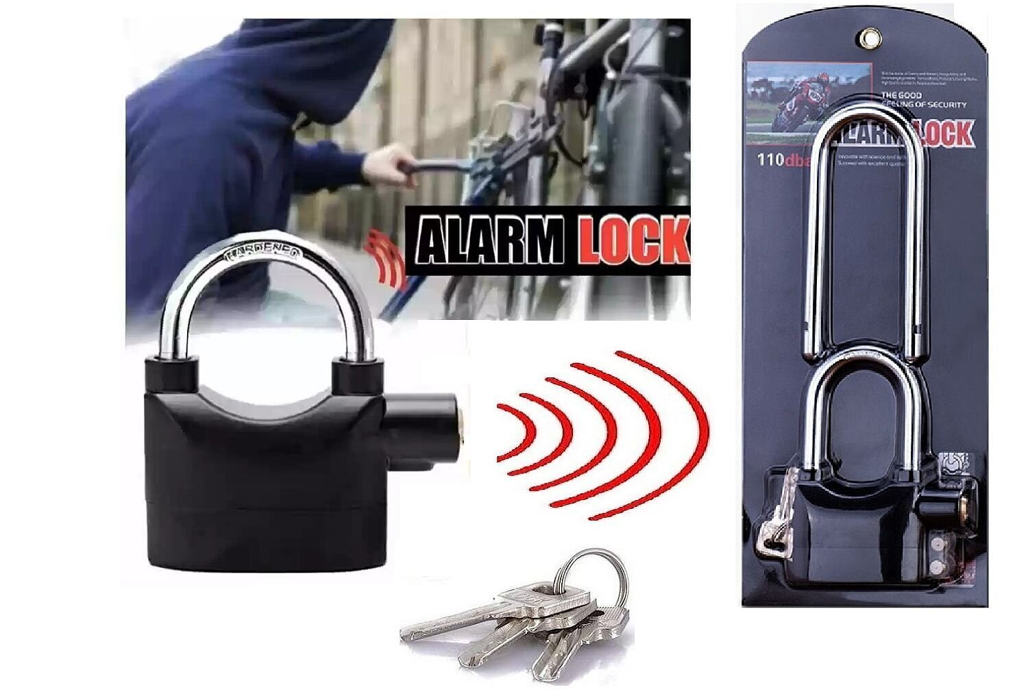 Tabalukk alarmiga Alarmlock hind ja info | Lukud | kaup24.ee