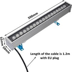 RSN LED energiasäästlik seinalamp, Saksa pistik, 18W, 230V, IP65 цена и информация | Настенные светильники | kaup24.ee