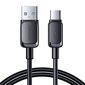 USB - USB-C 3A 1.2m Joyroom S-AC027A14, must цена и информация | Mobiiltelefonide kaablid | kaup24.ee