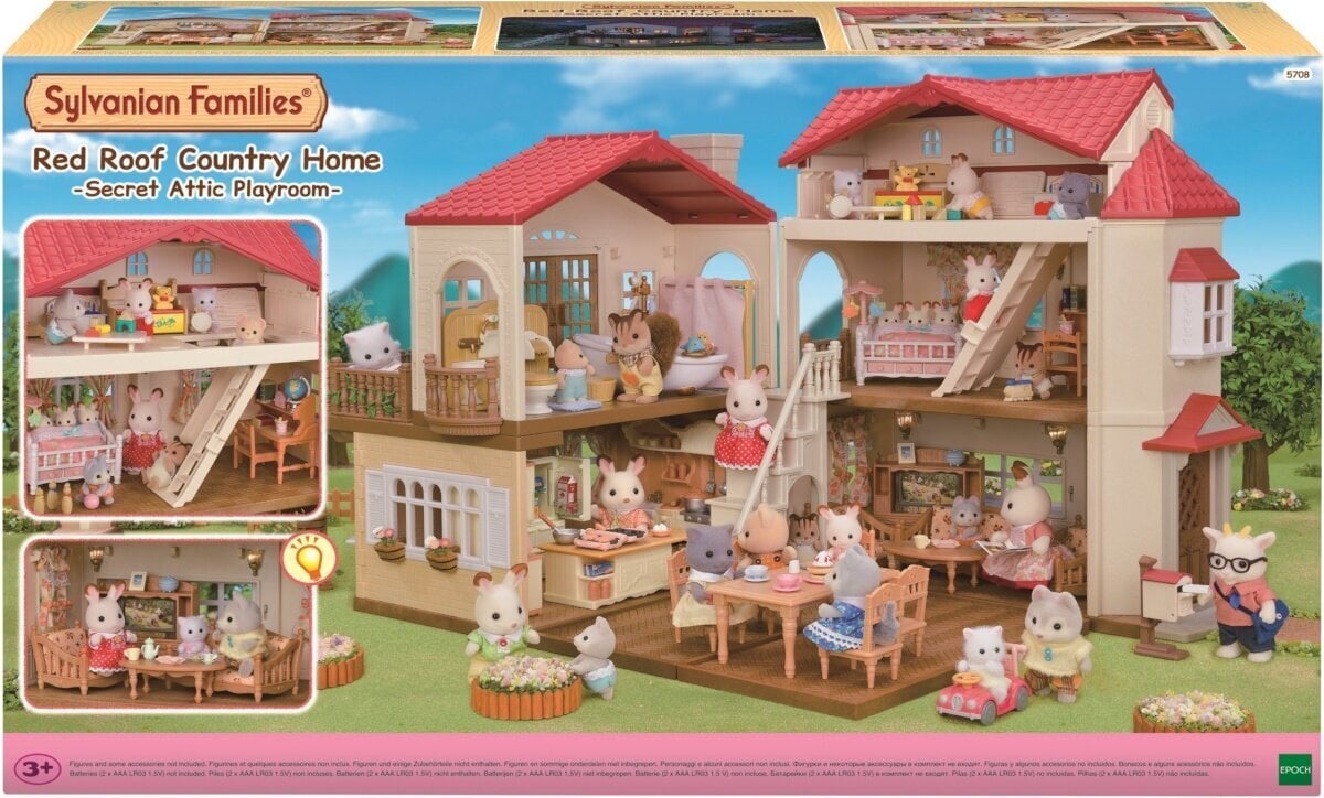 Valgustusega nukumaja Sylvanian Families цена и информация | Tüdrukute mänguasjad | kaup24.ee