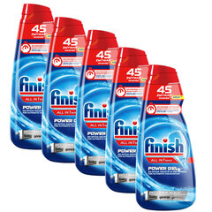 FINISH geel all-in-one 900ml X 5 pudelit hind ja info | Nõudepesuvahendid | kaup24.ee