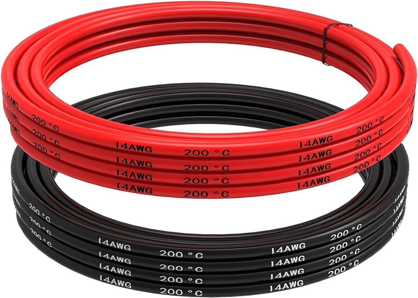 Elastne 14 AWG silikoonist elektrikaabel, 5 m цена и информация | Kaablid ja juhtmed | kaup24.ee