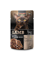 Leonardo Lamb + extra pull Beef для кошек с бараниной и тушеной говядиной 70 г × 16 шт цена и информация | Кошачьи консервы | kaup24.ee