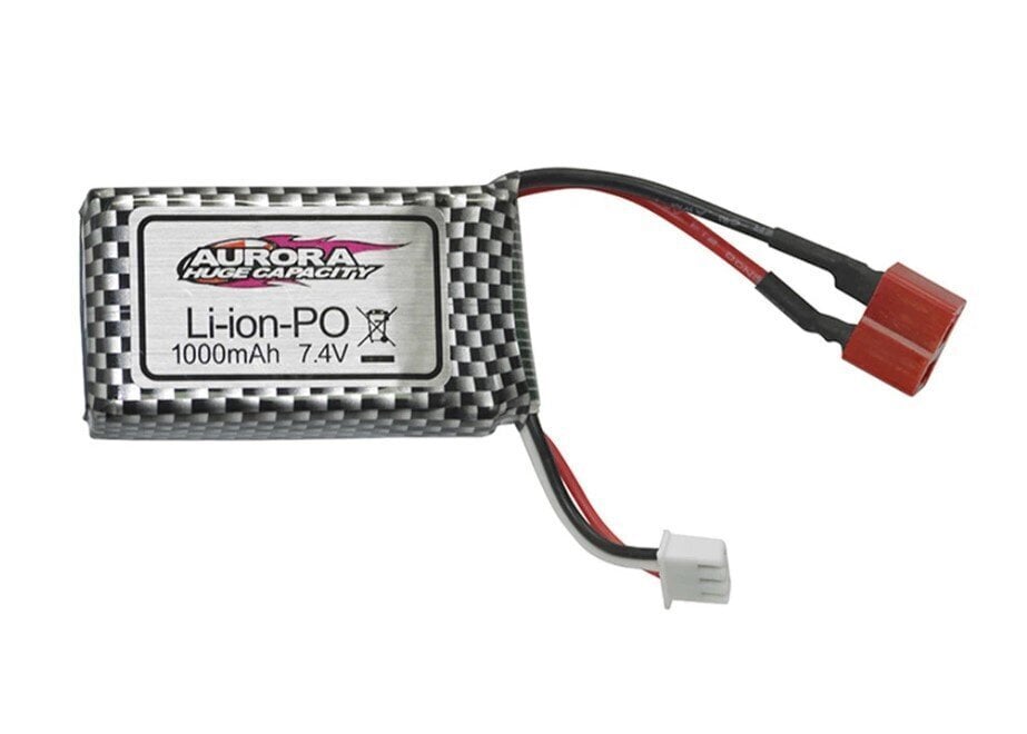 7.4v 1000mAh 2S Li-ion aku T-pistikuga QDJ02 цена и информация | Patareid | kaup24.ee