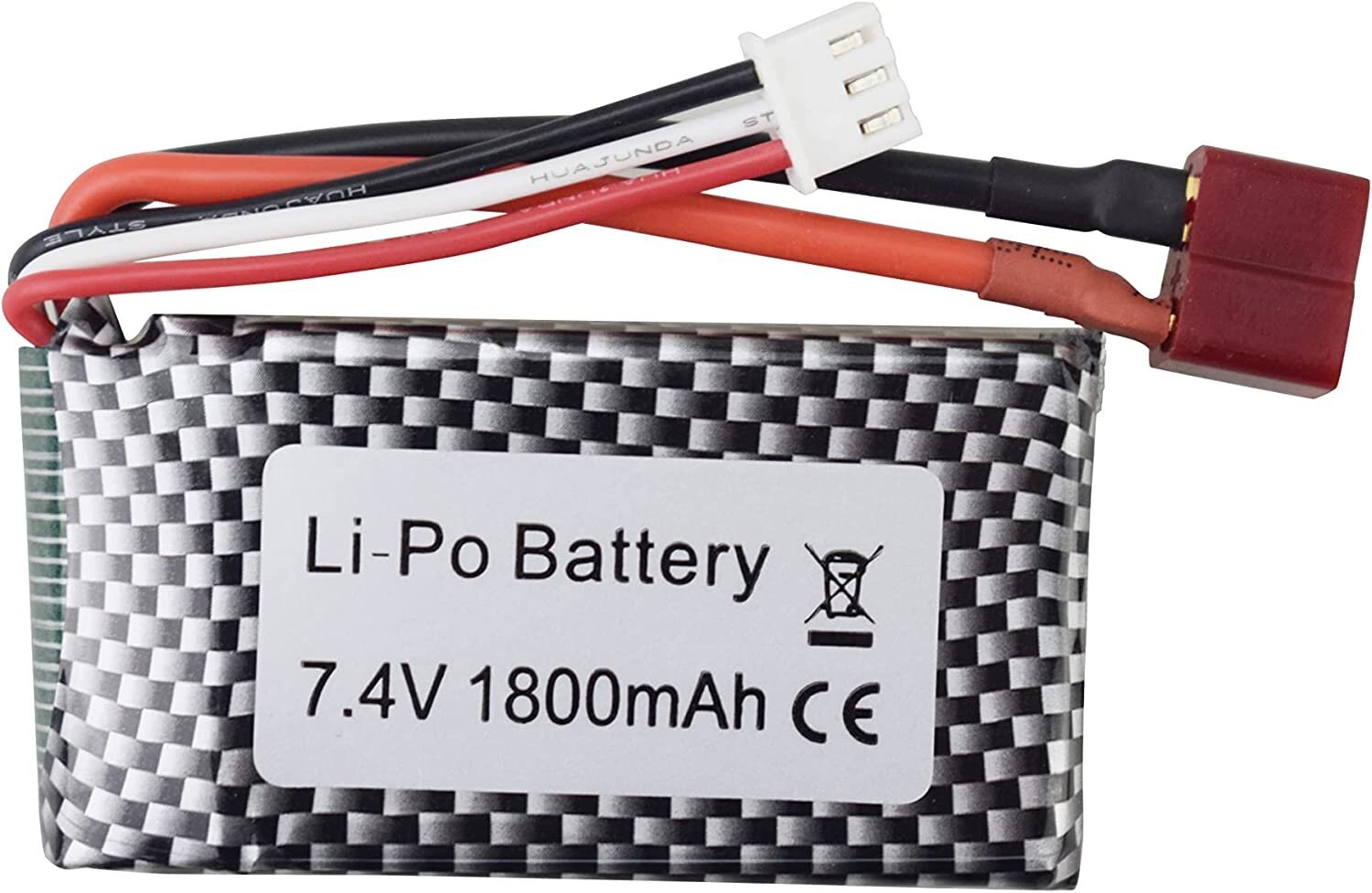 Liitiumaku 7,4 V 1800 mAh T-kahvli pistik WLTOYS цена и информация | Patareid | kaup24.ee