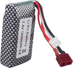 1 шт. литиевая батарея 7.4V 1800mah T-Plug разъем для WLTOYS A959-B A969-B A979-B K929-B 144001 RC высокой скорости внедорожной батареи цена и информация | Батерейки | kaup24.ee