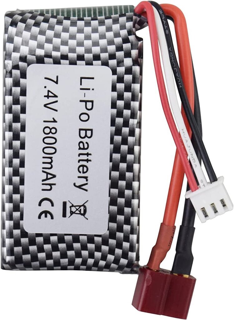 Liitiumaku 7,4 V 1800 mAh T-kahvli pistik WLTOYS hind ja info | Patareid | kaup24.ee