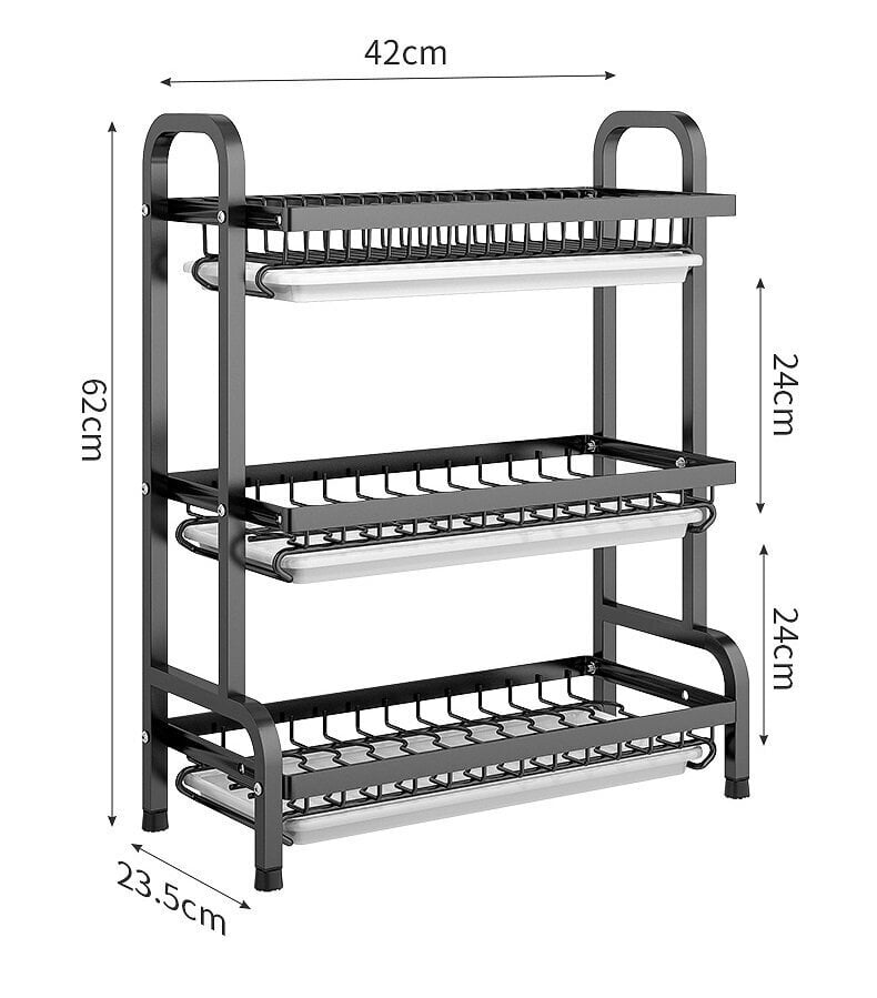 3-astmeline nõudekuivati hind ja info | Köögitarbed | kaup24.ee