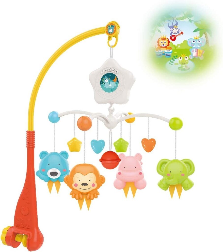 Riputatav muusikaline karussell võrevoodile цена и информация | Imikute mänguasjad | kaup24.ee