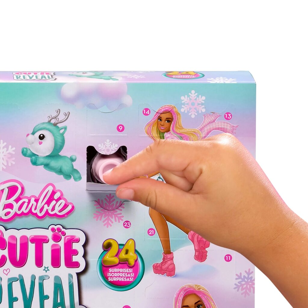 Advendikalender Barbie Cutie Reveal hind ja info | Tüdrukute mänguasjad | kaup24.ee
